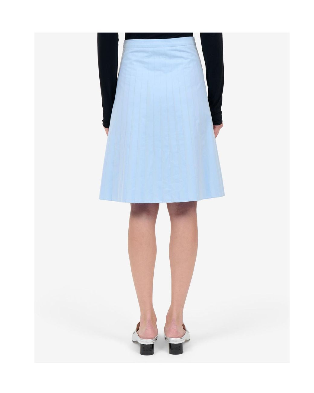 MM6 by Maison Margiela Blue Striped Skirt