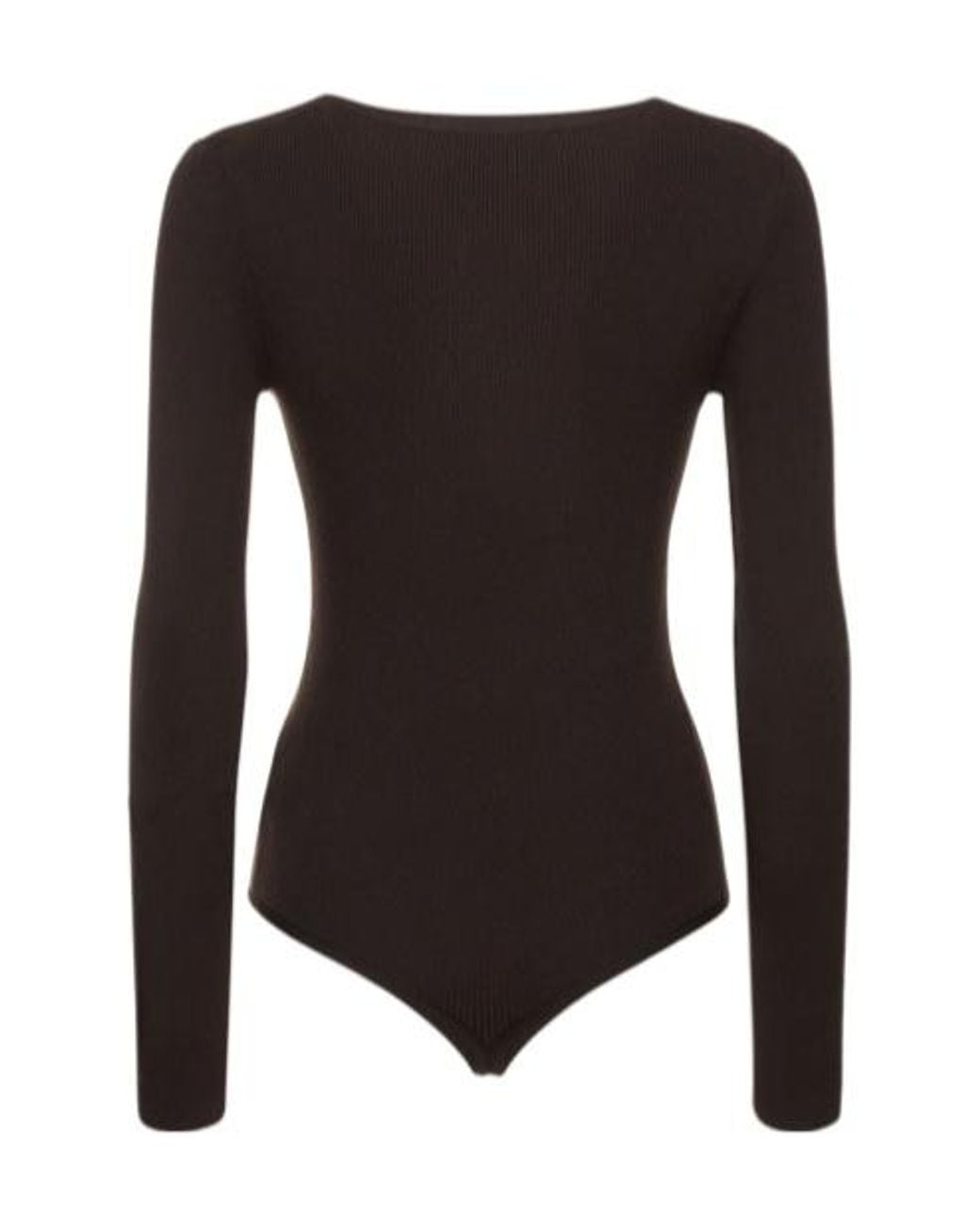 Michael Kors Black Crew Neck Knit Bodysuit