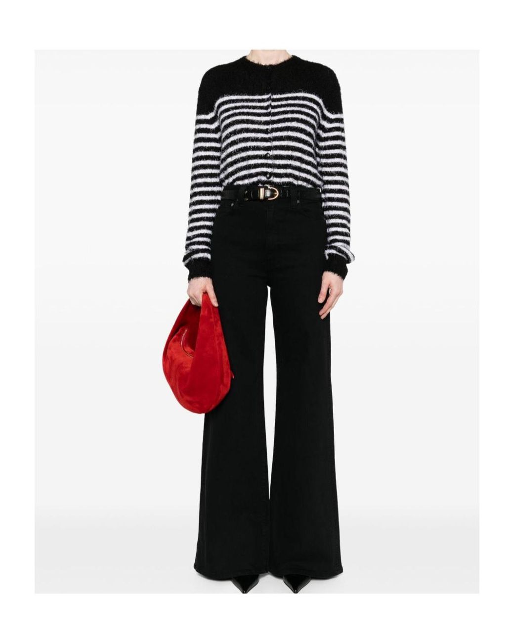 Khaite Black Dane Stretch Jeans