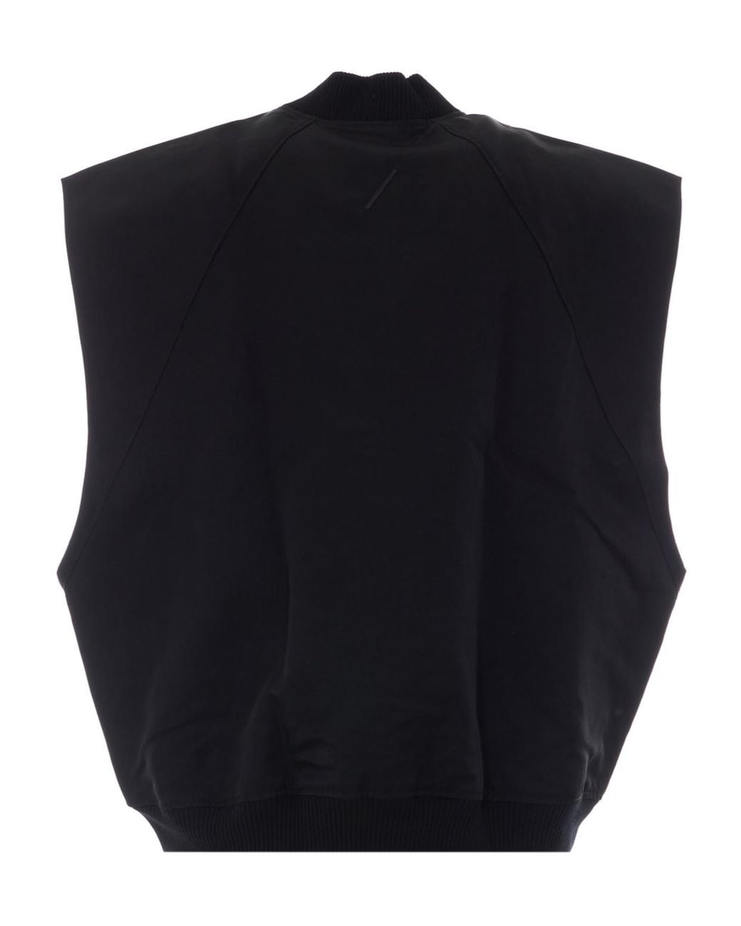 Thom Krom Blue Sleeveless Zip Jacket for men