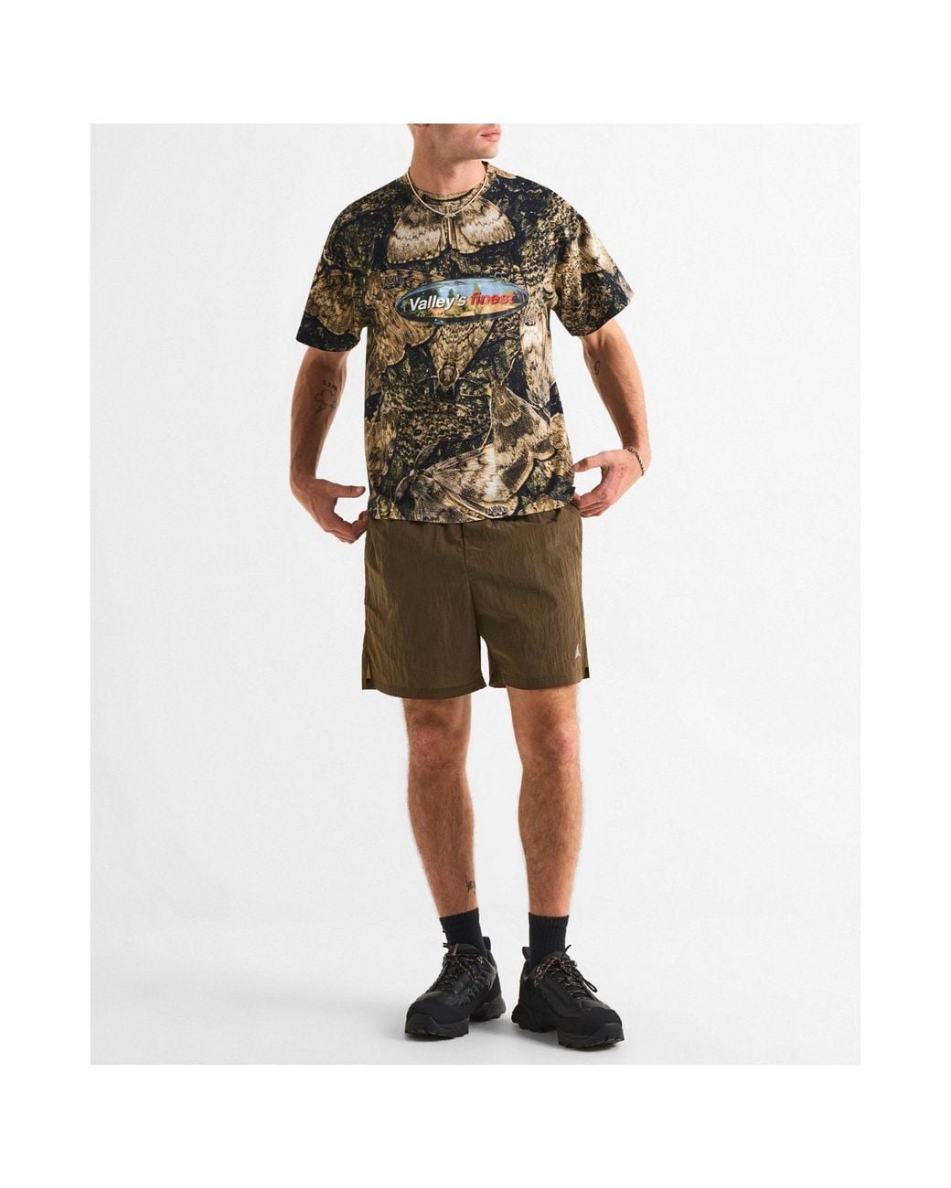 Roa Green Classic Crew Neck T-Shirt for men