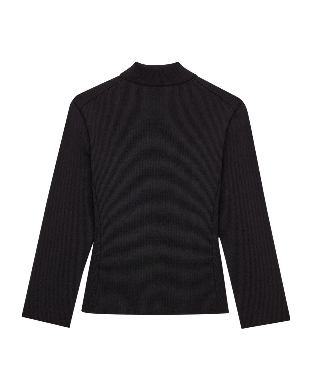 Saint Laurent Blue Virgin Wool Collar Cardigan