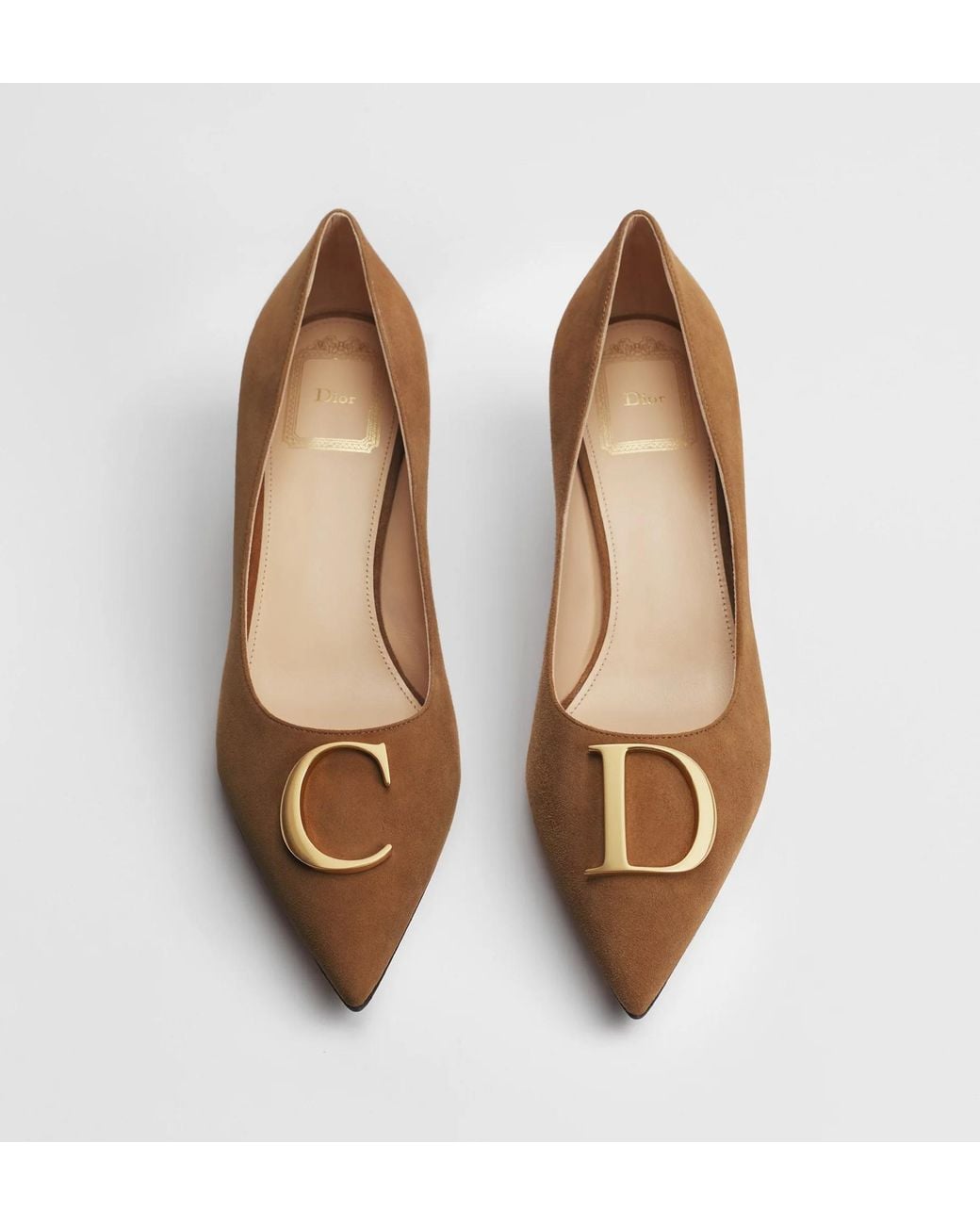 Dior Brown Initials Pump