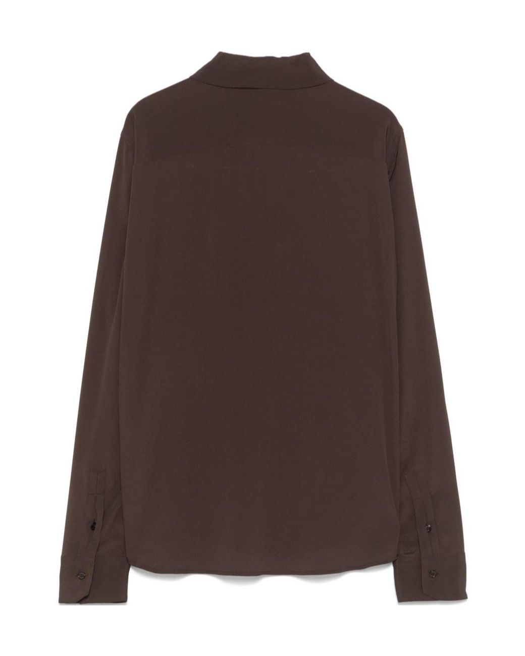 Seventy Brown Classic Button-Up Shirt
