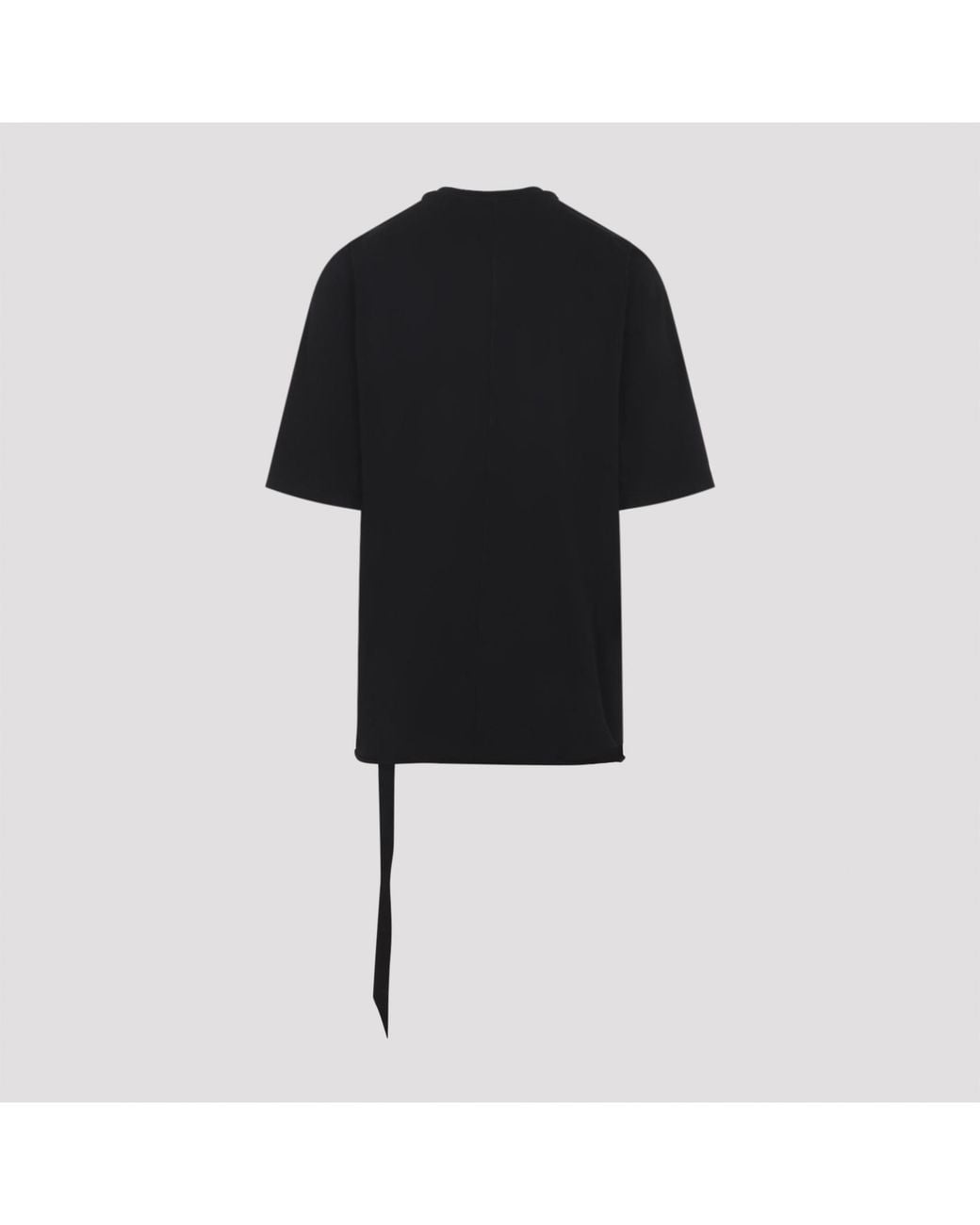 Rick Owens Black Short-Sleeved Crewneck T-Shirt for men