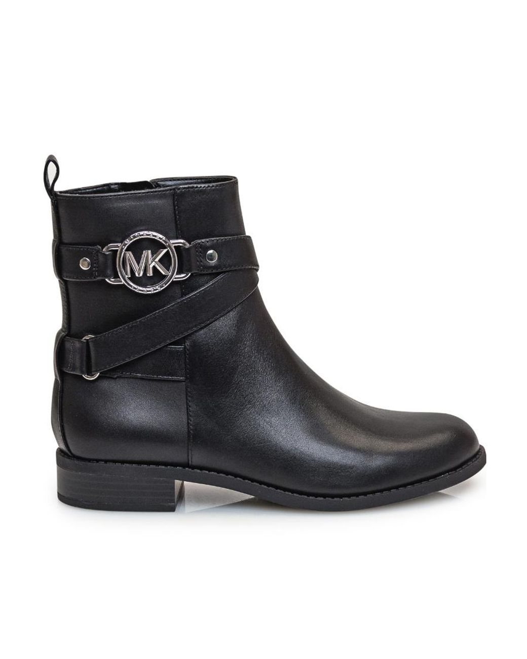 MICHAEL Michael Kors Black Rory Logo-Plaque Boots