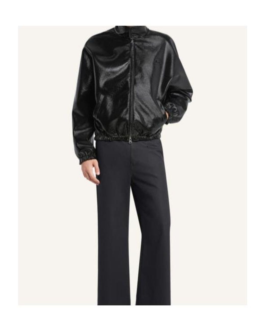 Courreges Black Pockets Zip-Up Jacket for men