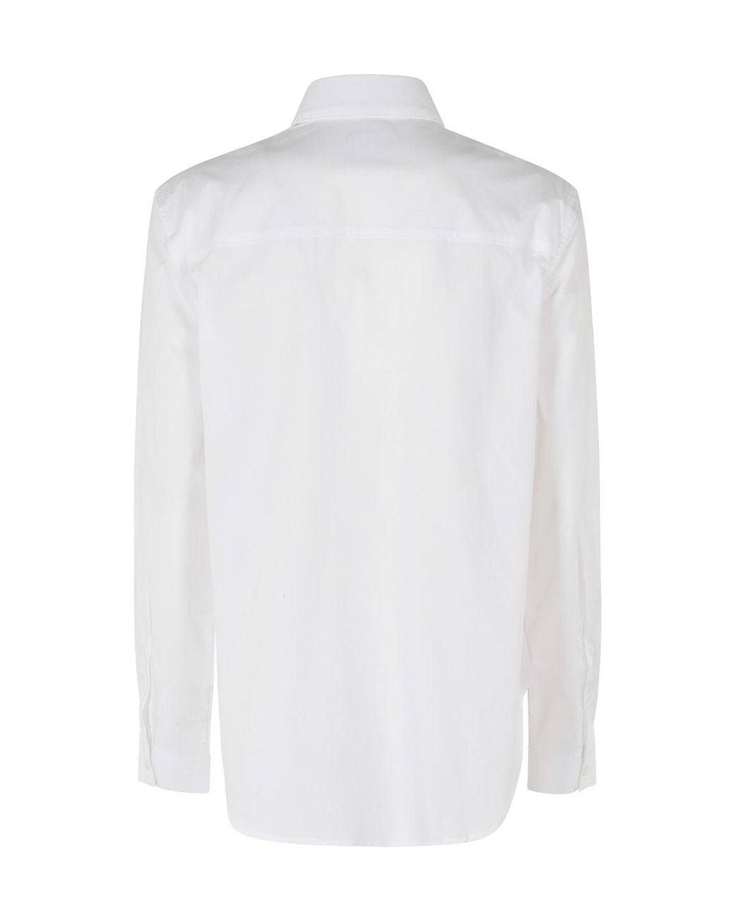 DIESEL White C-Ronor Logo Embroidered Shirt
