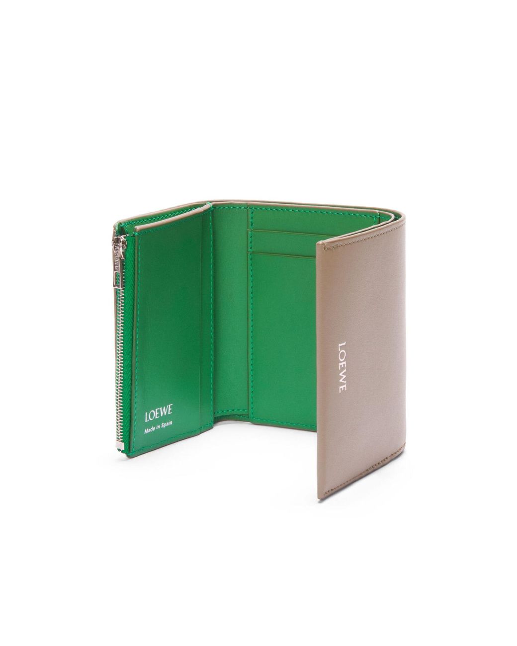 Loewe Natural Trifold Zip Wallet for men