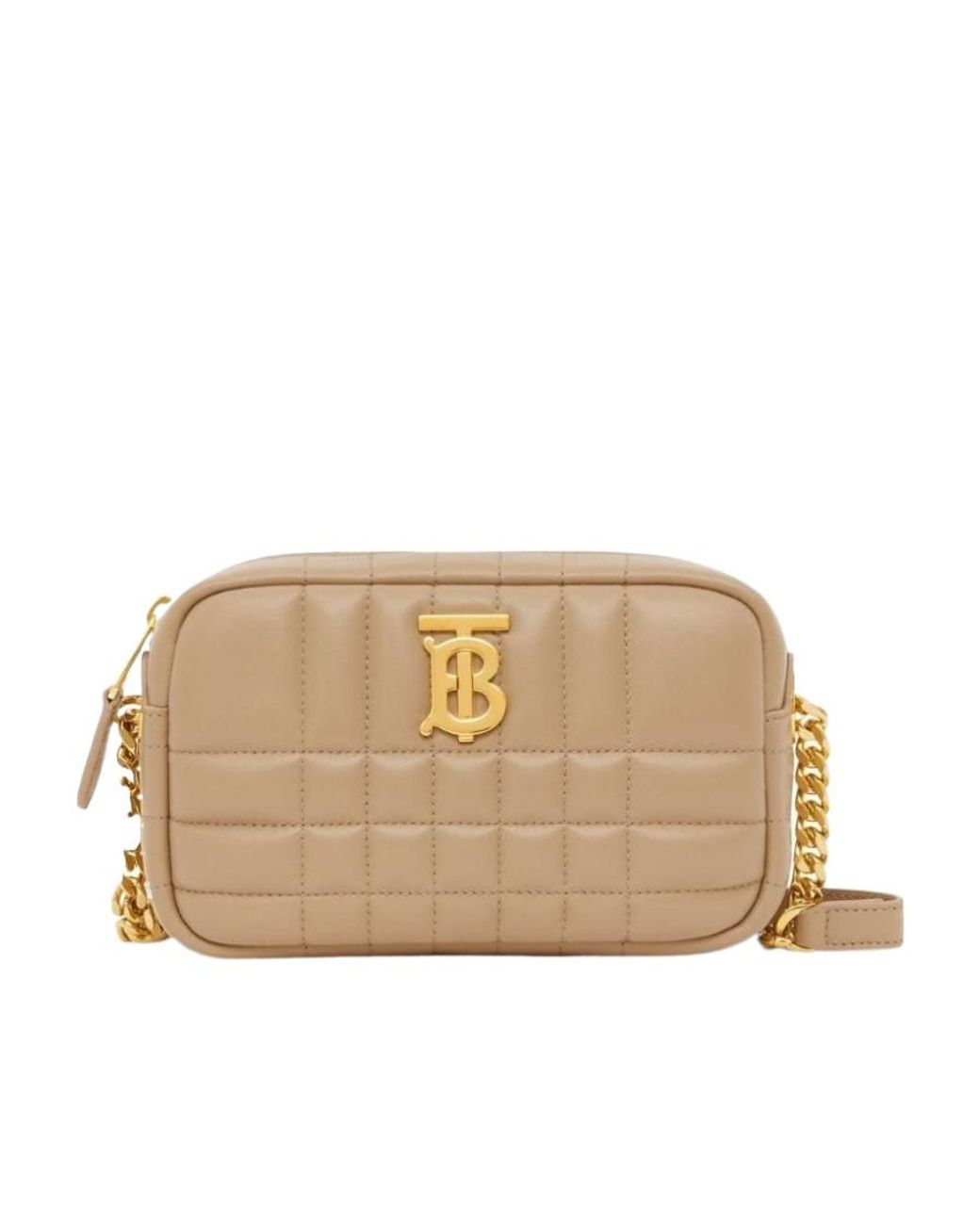 Burberry Natural Quilted Mini Lola Camera Bag