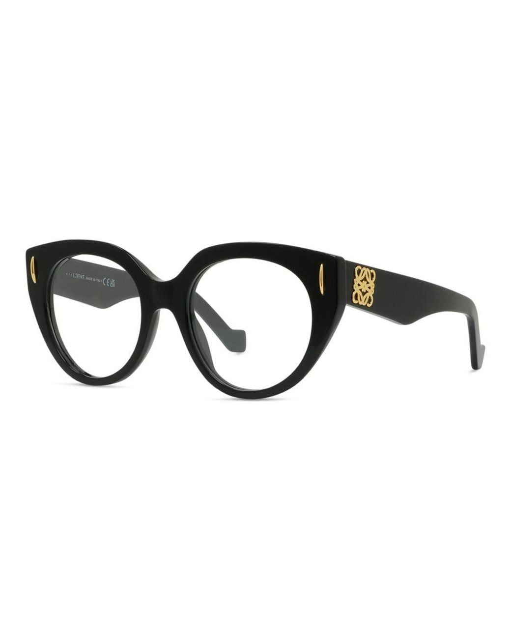 Loewe Black Cat Eye Frame Glasses for men