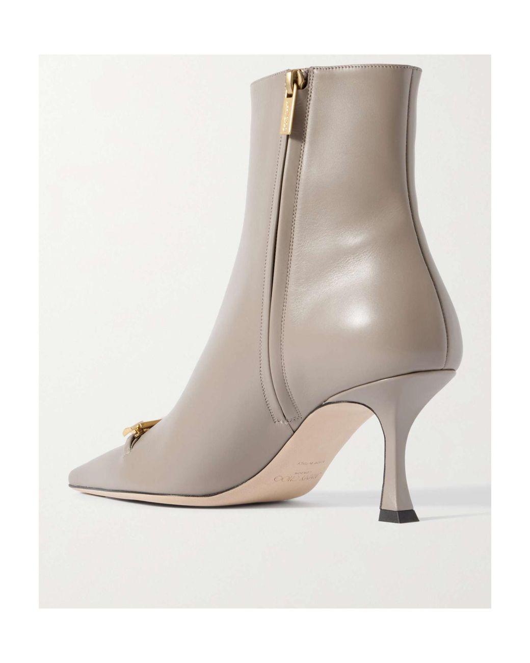 Jimmy Choo Brown Ryker 70 Embellished Leather Ankle Boots
