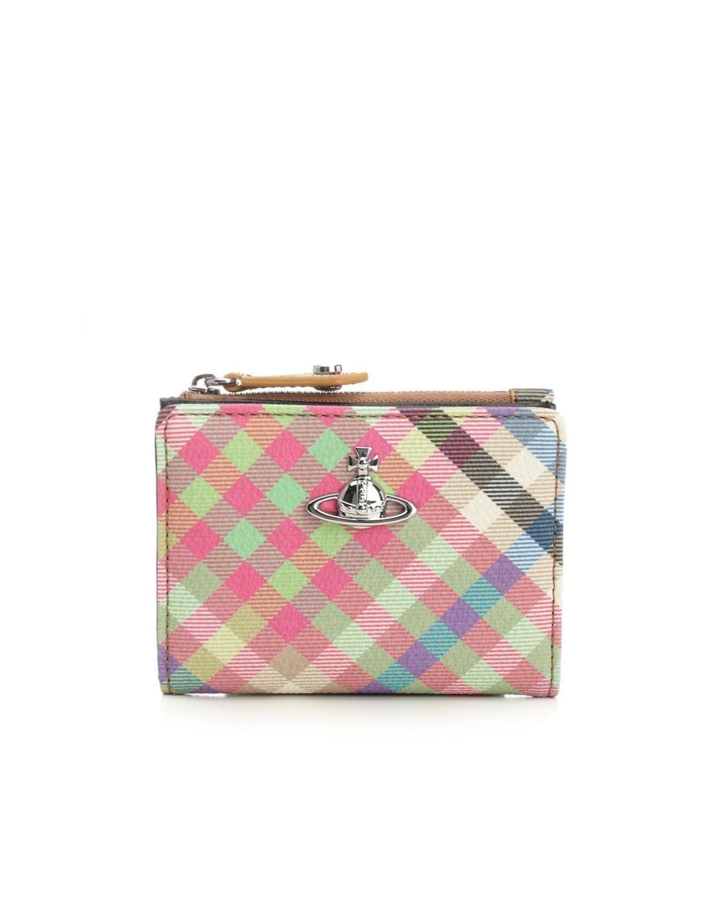 Vivienne Westwood Pink Slim Flap Card Holder