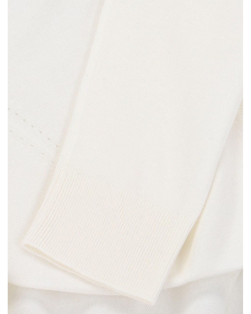 Loro Piana White Piuma Cashmere Sweater