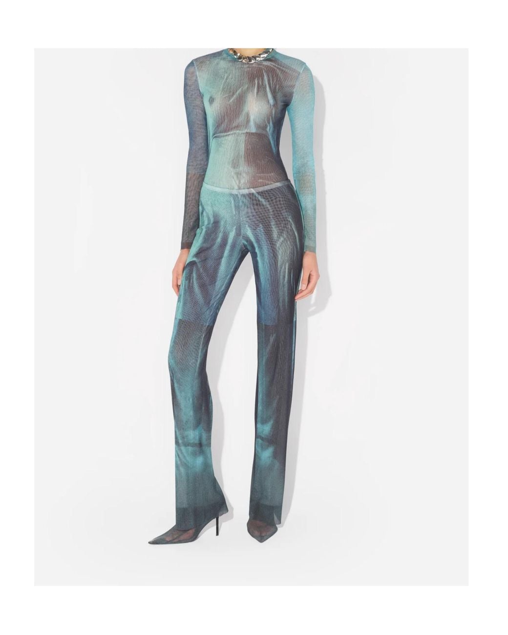 Jean Paul Gaultier Blue The Water Pants