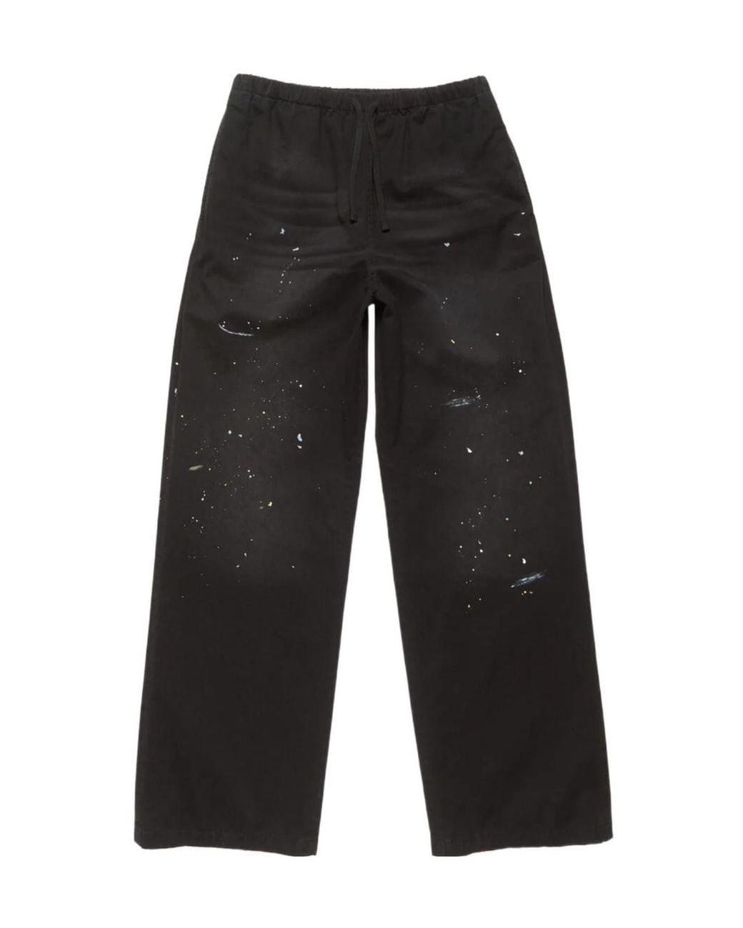 Acne Black Washed Trousers for men