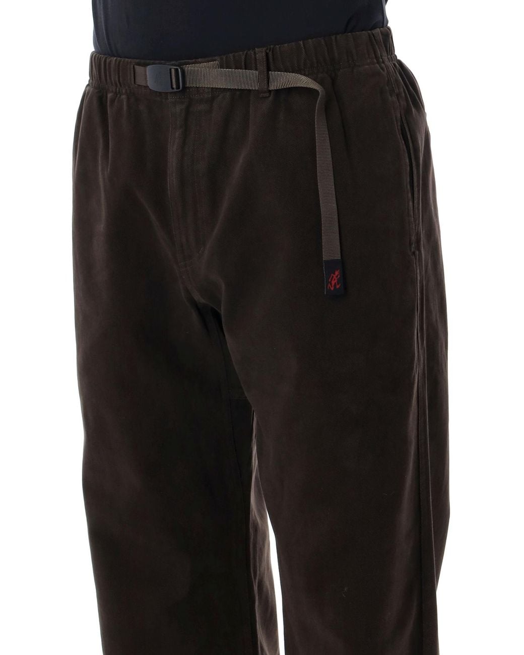 Gramicci Black Winter Twill Classic Straight-Leg Pants for men