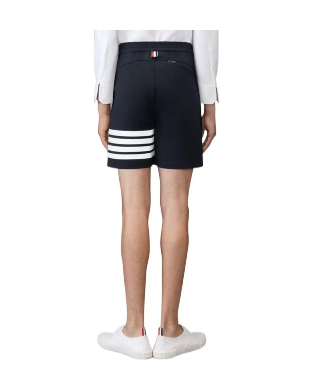 Thom Browne Blue Zipped Pocket Shorts for men