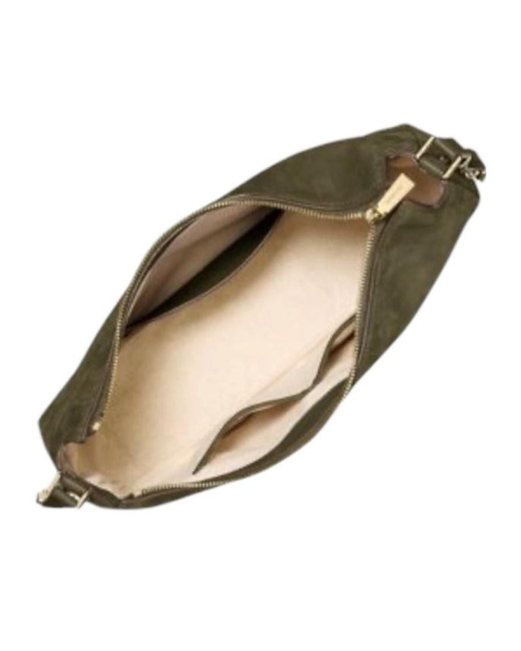 MICHAEL Michael Kors Green Logo Charm Curved Shoulder Bag