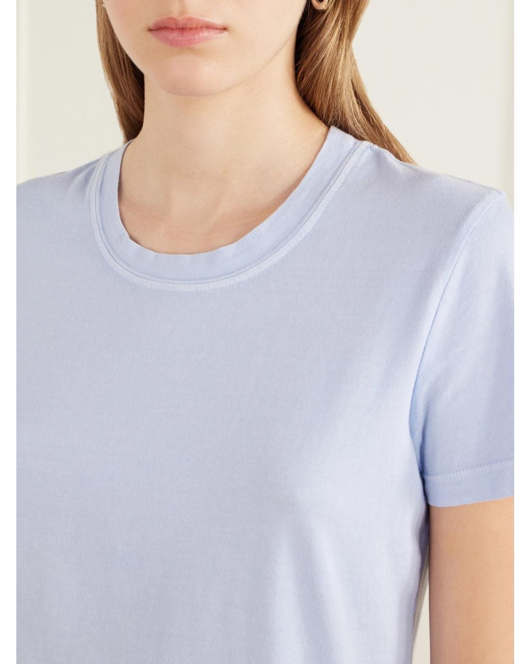 James Perse Blue Vintage Boy Cotton-Jersey T-Shirt