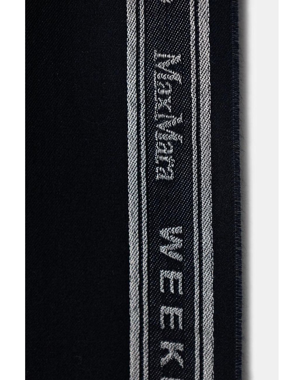 Weekend by Maxmara Black Tassel Scarf
