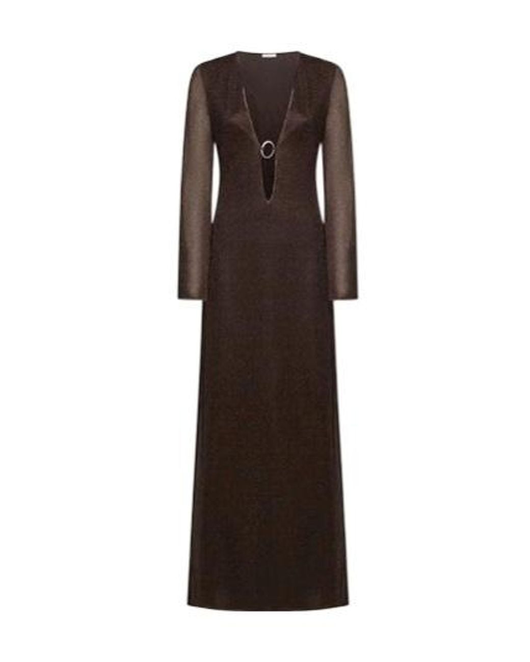 Oseree Brown Oséree Lumiere Long-Sleeved Kaftan