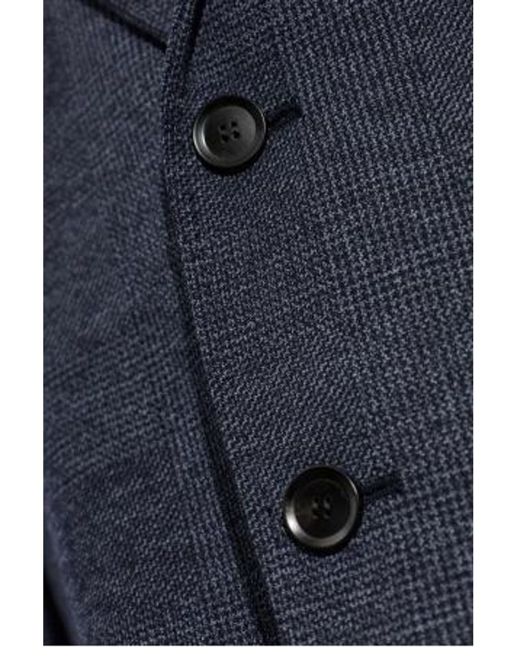 Brioni Blue Textured Patch-Pocket Blazer for men