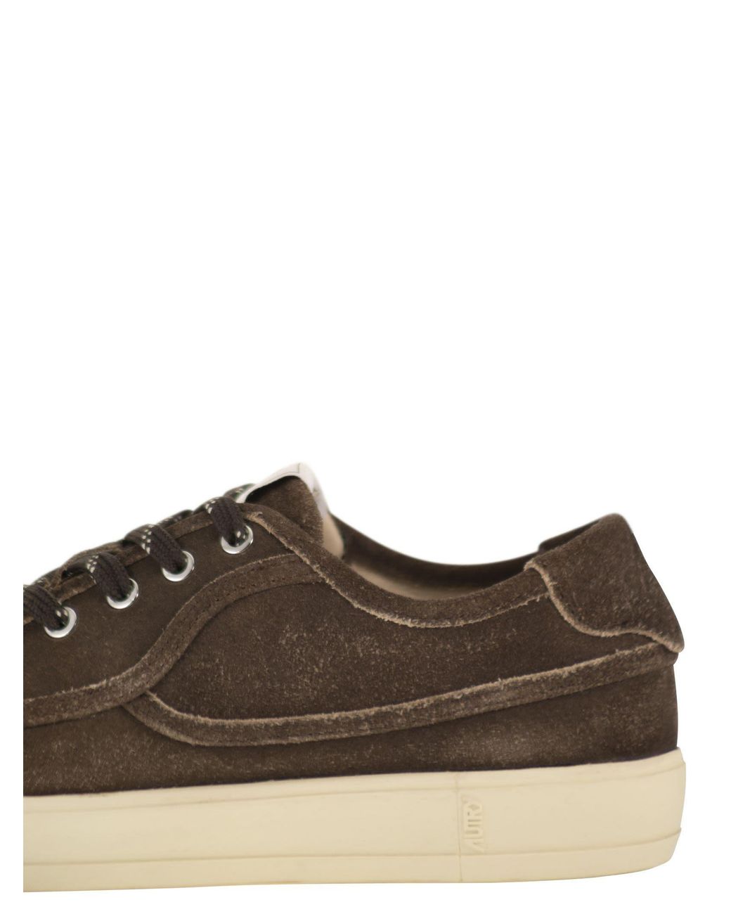 Autry Brown Windscape Low-Top Sneakers