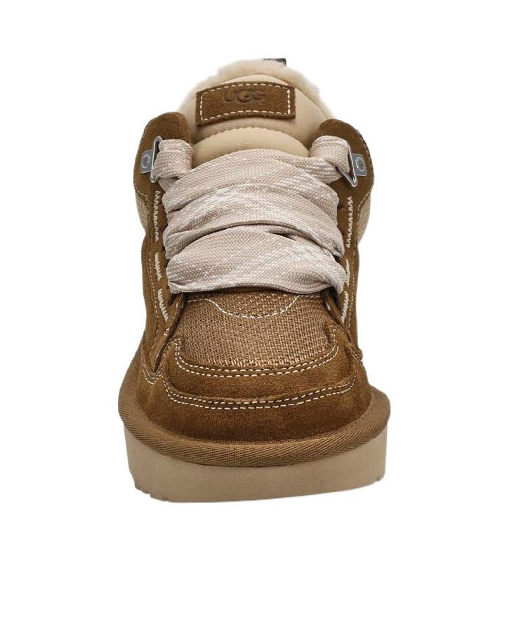 Ugg Brown Lowmel Lace-Up Sneakers