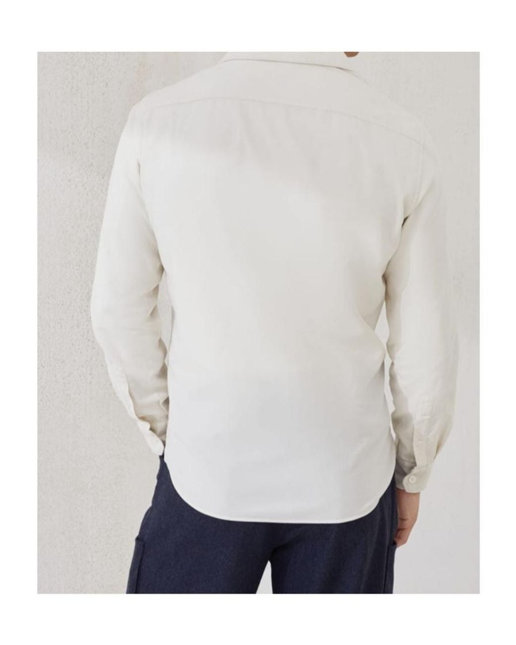 Brunello Cucinelli White Long Sleeved Button-Up Shirt for men