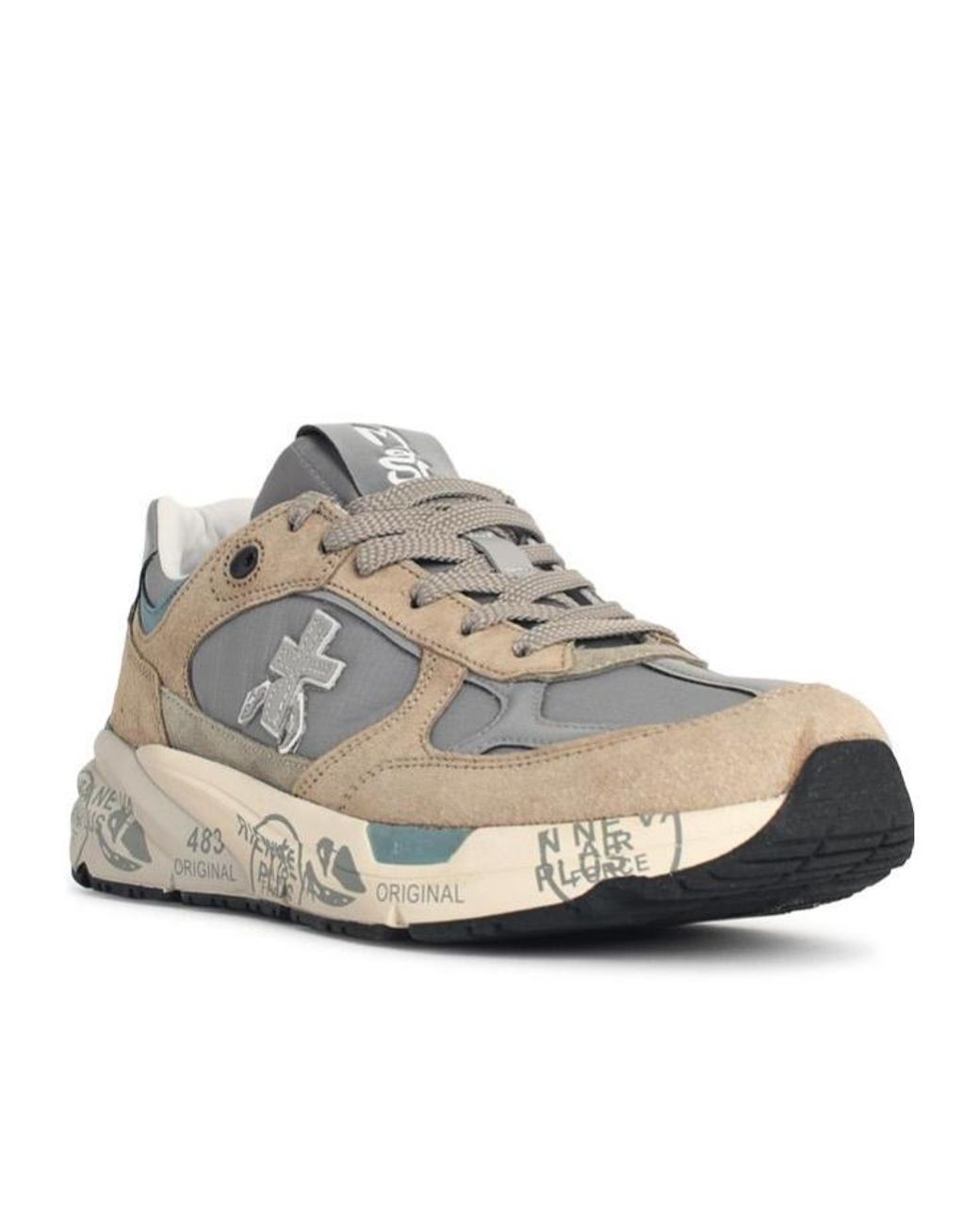 Premiata White Mase Leather Blend Sneakers for men