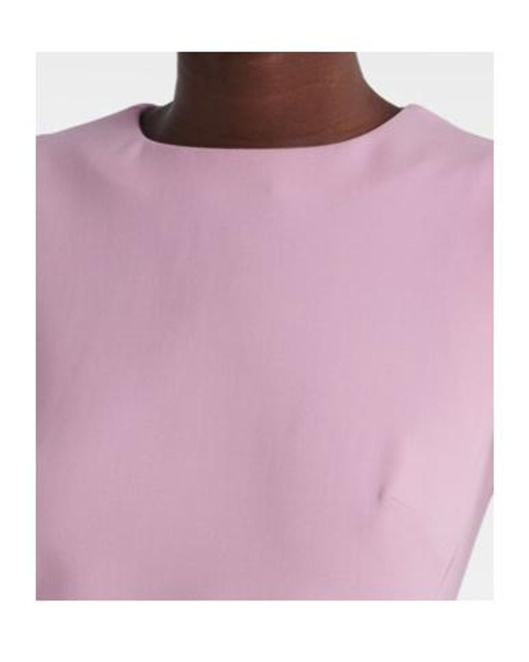 Oscar de la Renta Pink Wool-Blend And Lace Cocktail Dress