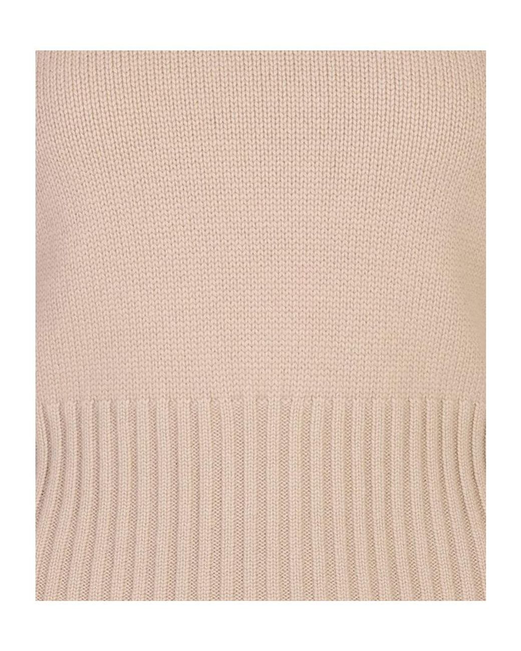 Fedeli Natural Long-Sleeved Turtleneck Jumper