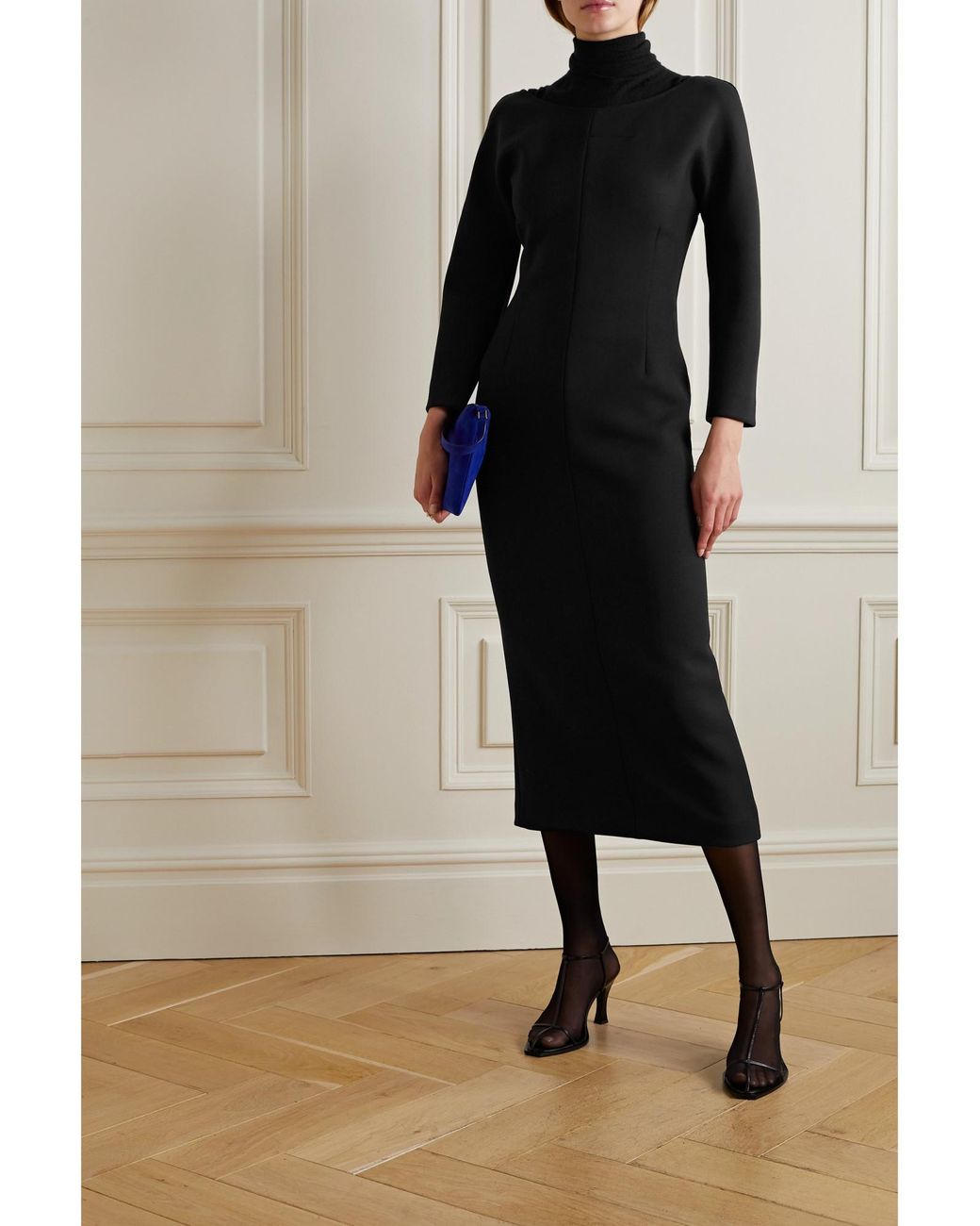 The Row Black Fit Dress