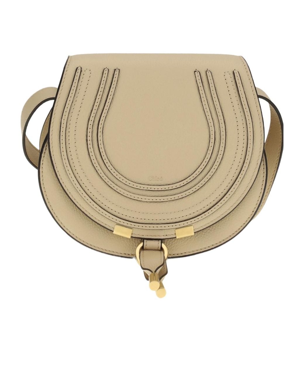Chloé White Chloé Marcie Small Shoulder Bag