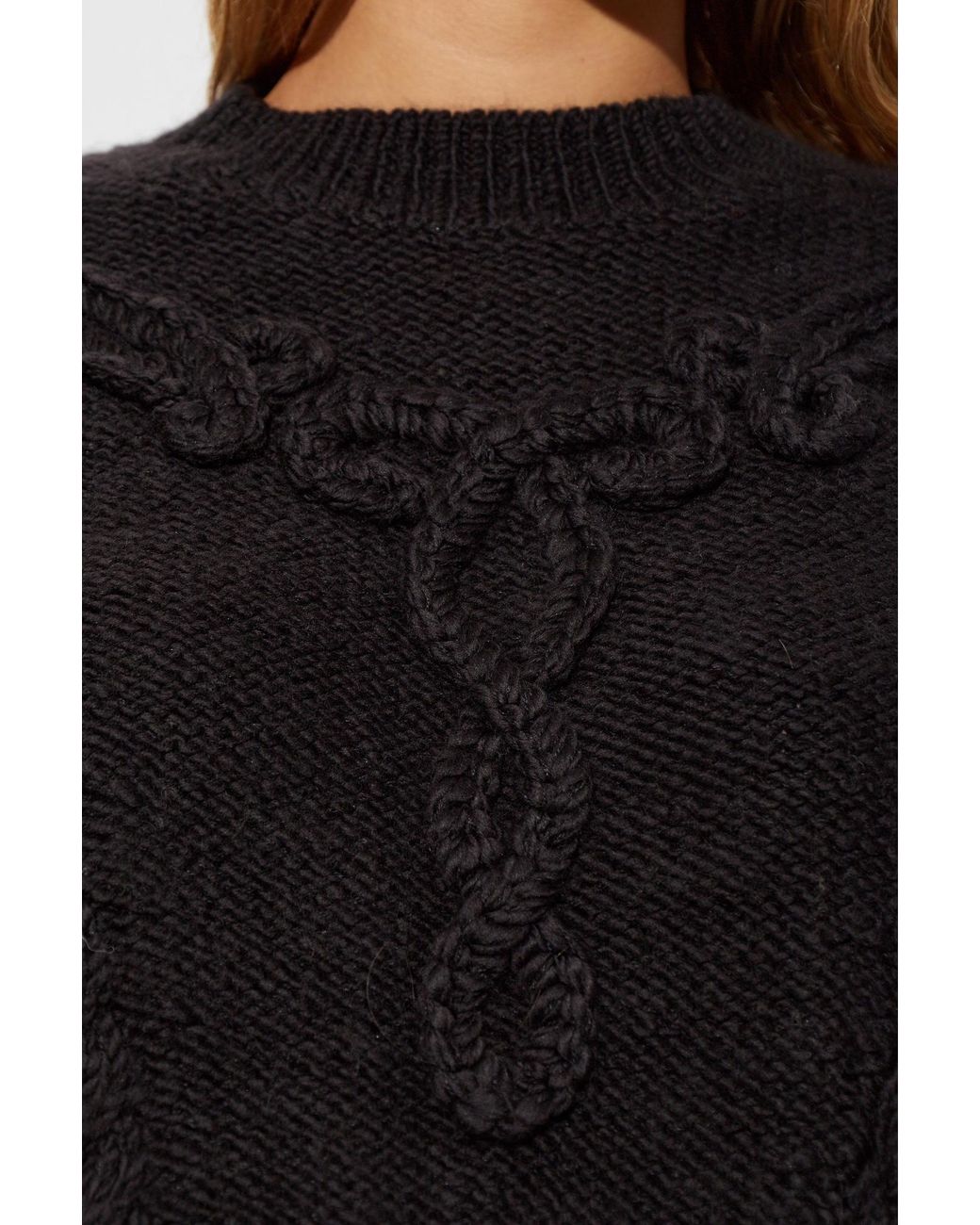 Isabel Marant Black Isabel Marant Étoile Katria Cable Knit Sweater