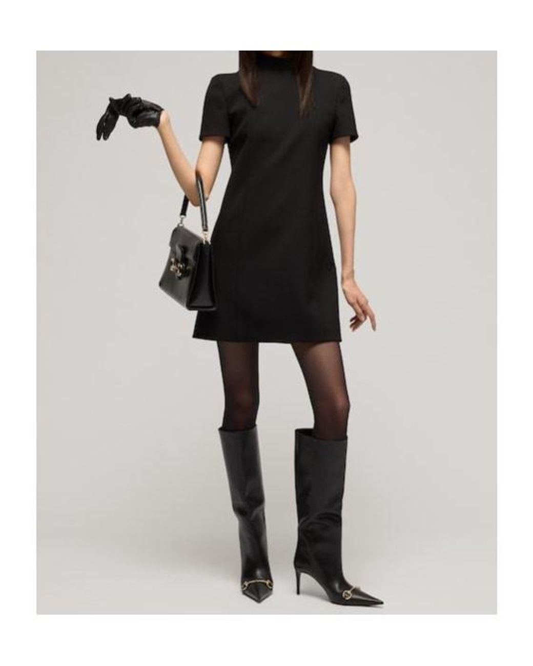 Gucci Black Fine Silk Faille Dress