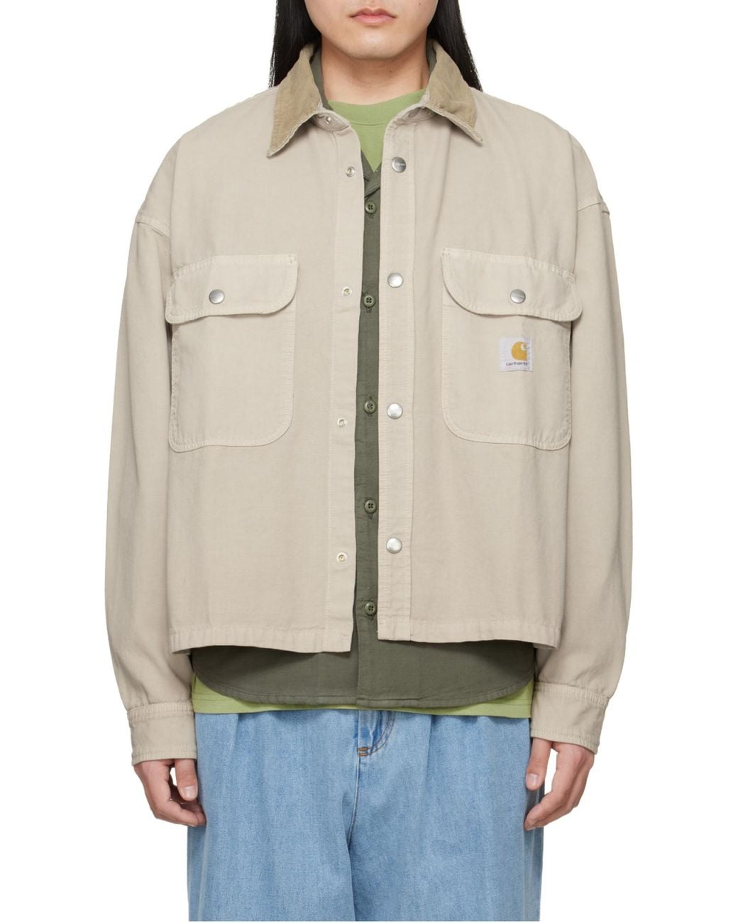 Carhartt Natural Prescott Canvas Shirt Jacket for men