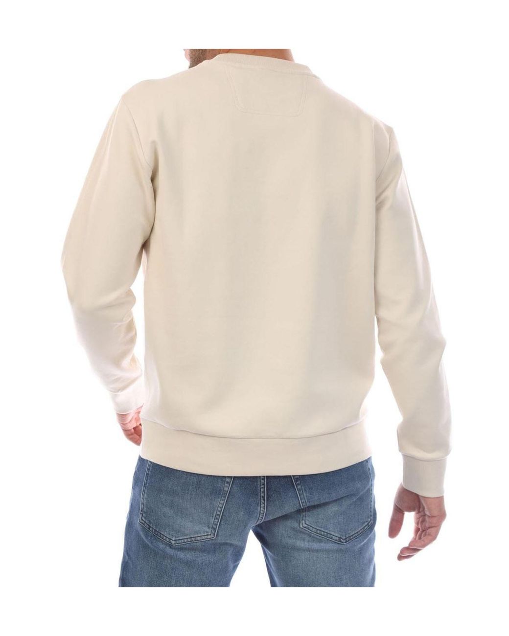 Boss Blue Salbo Stretch Sweatshirt With Sandwich Logo for men