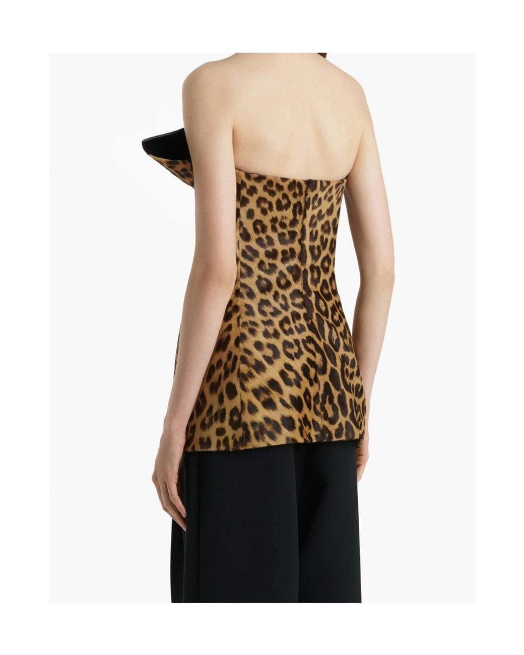 Khaite Brown Corinne Leopard Printed Top