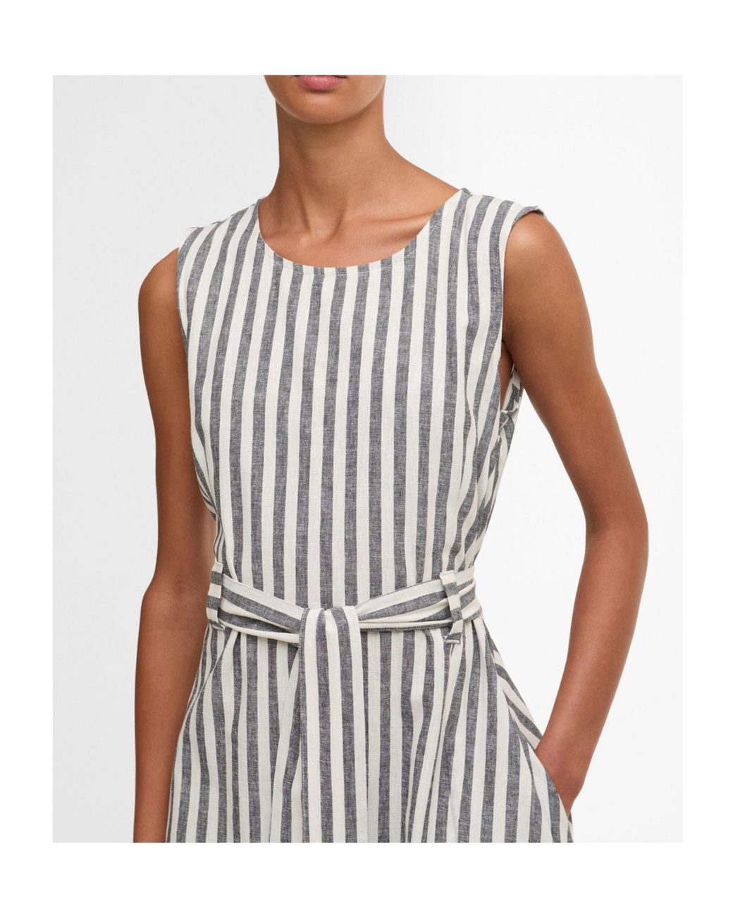 Barbour Gray Midi Dress