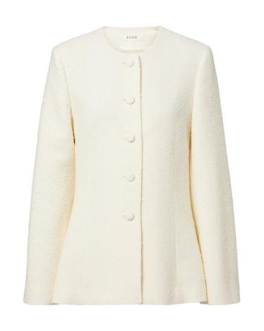 Rohe White Wool Bouclé Jacket