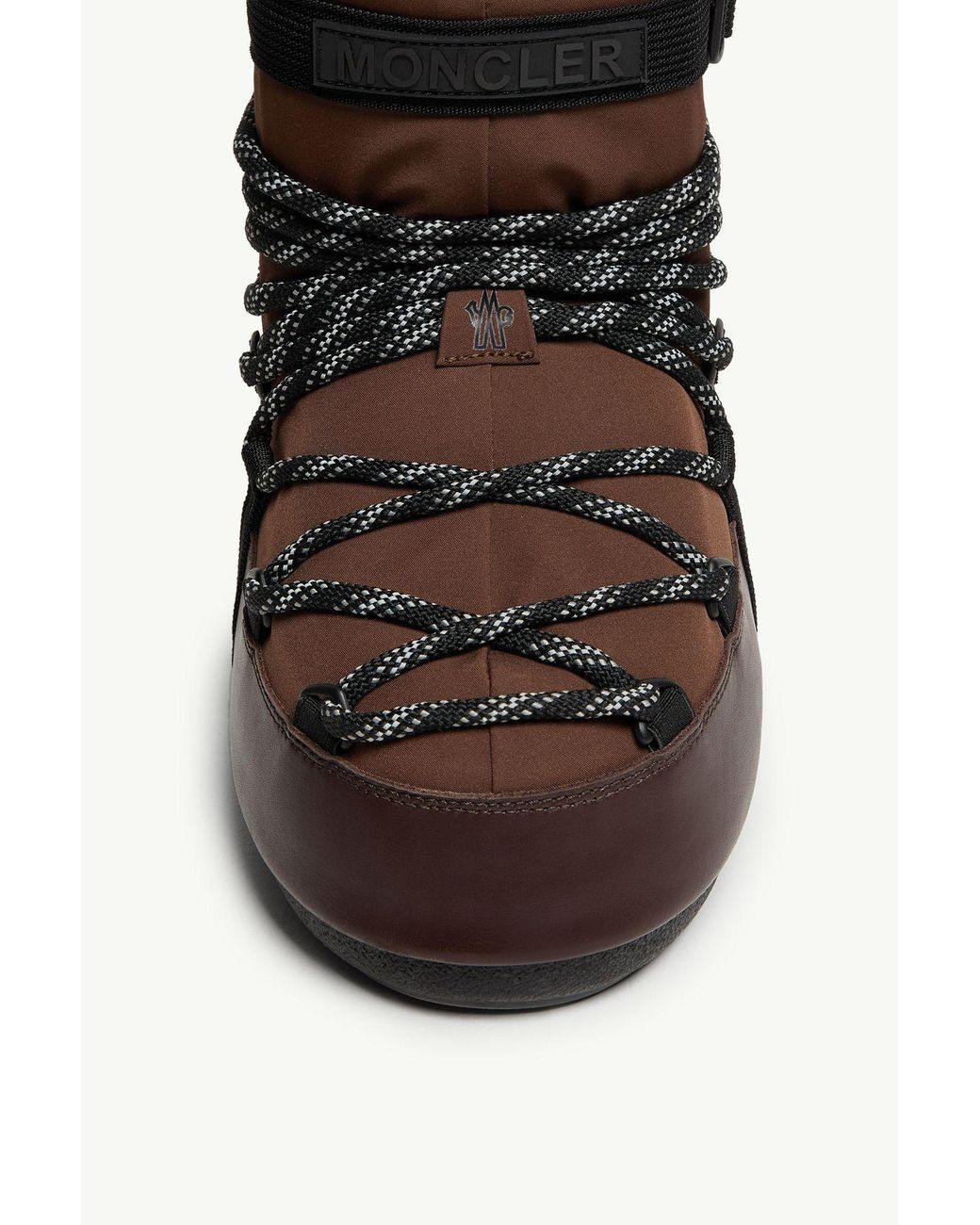 Moncler Brown Moon Boot X Grenoble Icon Low Snow Boot