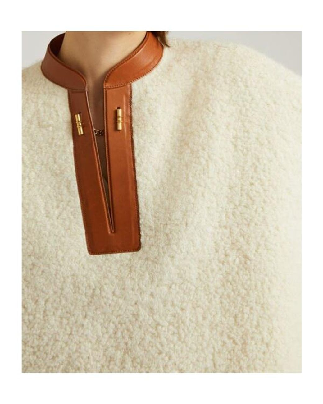 Loro Piana Natural Striped Cloak