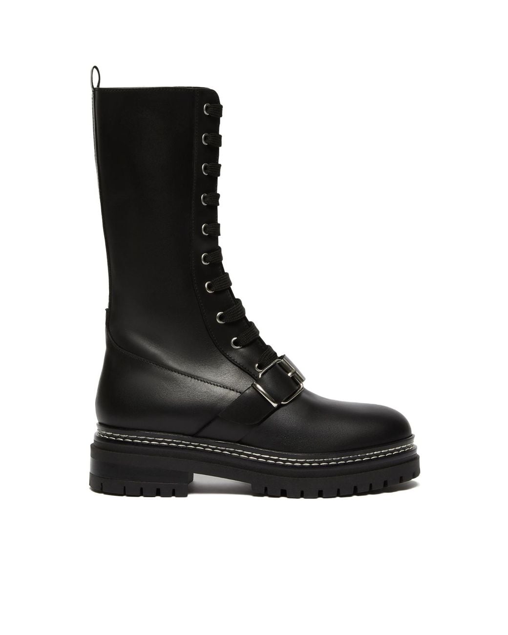 Weekend by Maxmara Black Tana Combat Boots