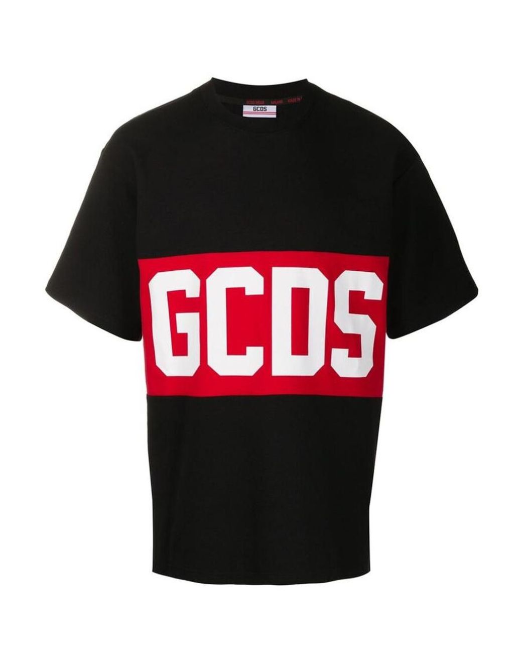 Gcds Red Logo Printed T-Shirt for men