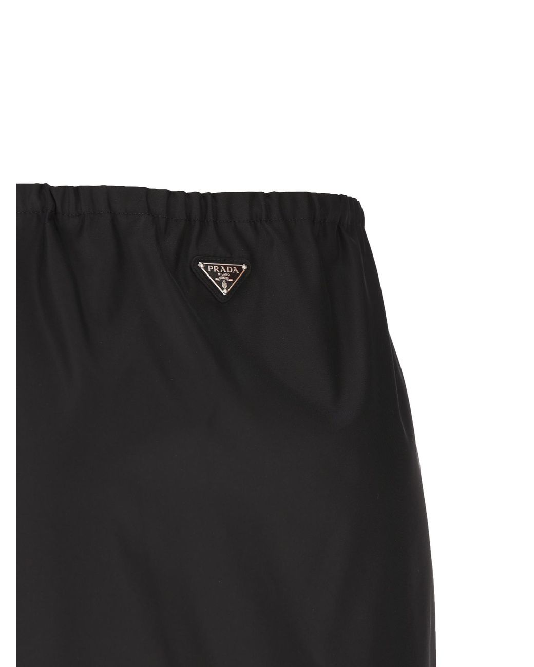 Prada Black Re-Nylon Pencil Skirt