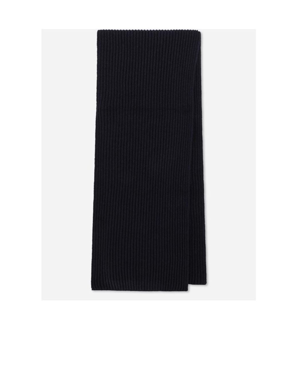 Dolce & Gabbana Black Dg Essentials Ribbed Knit Scarf for men