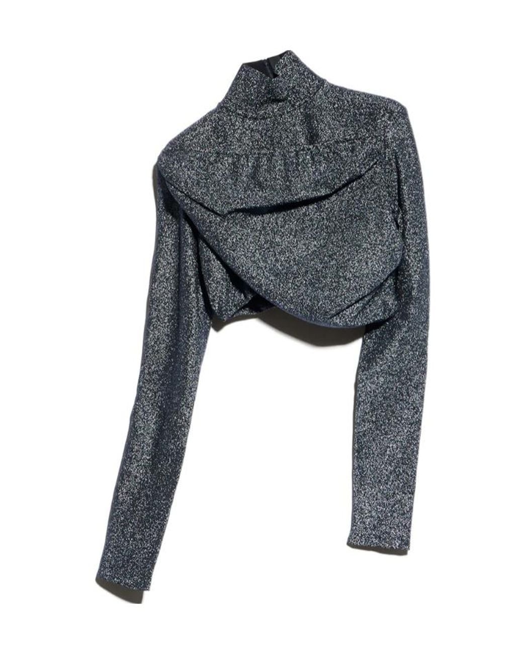 Gucci Gray Stretch Cropped Top