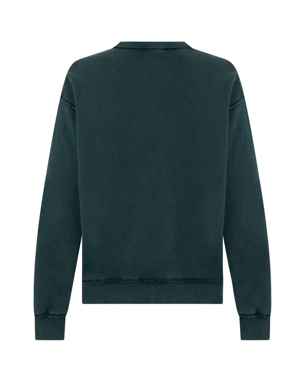 Dolce & Gabbana Green Vintage Effect Logo Patch Sweatshirt for men